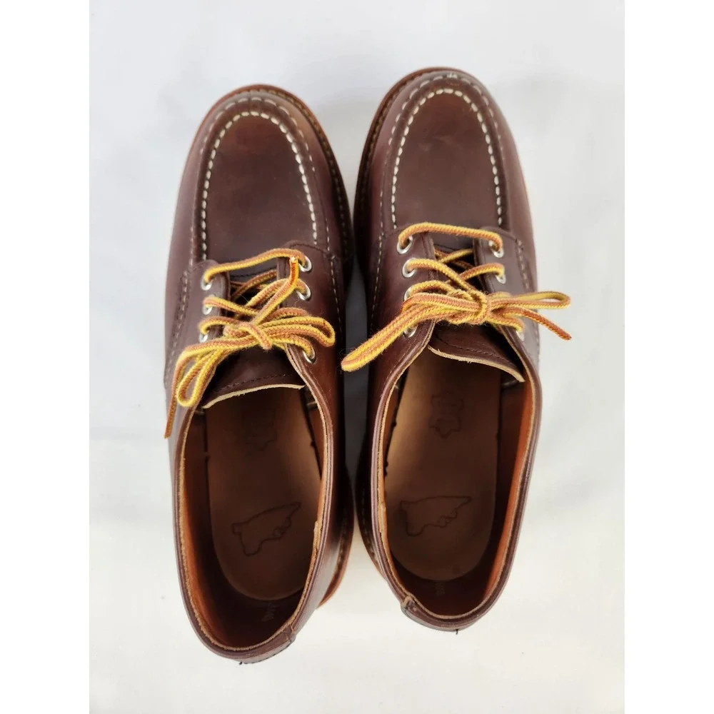 Red Wing Heritage 8109 Moc Toe Oxford Shoes Brown Leather Work Boots USA Men 7.5